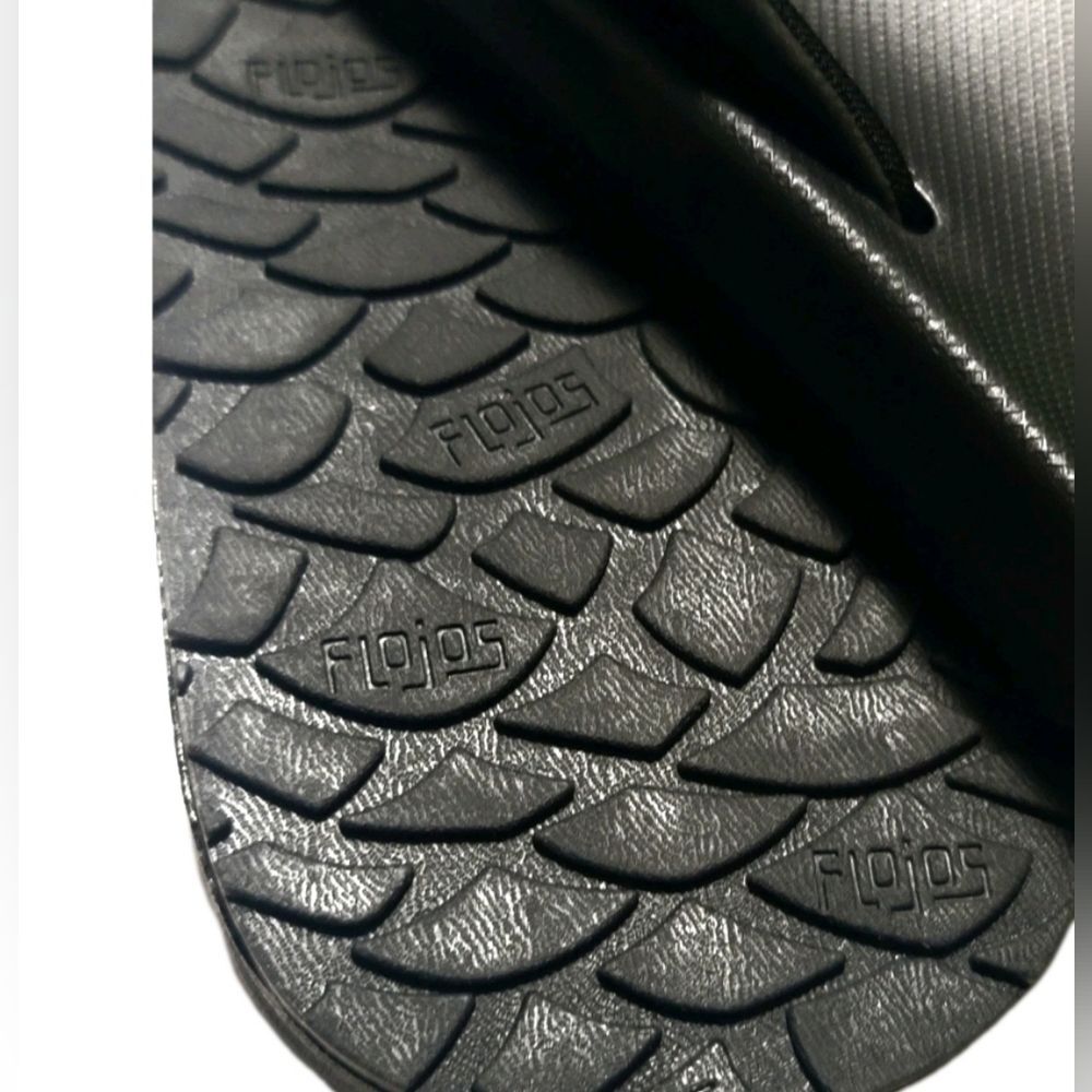 Flojos Men's 9 Memory Foam Flip Flop MEMEX Footbed Arch Support Black NWT - Picture 10 of 11